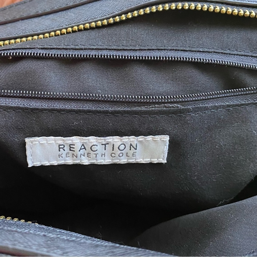 Reaction by Kenneth Cole Top Handle Black Satchel - Picture 4 of 16